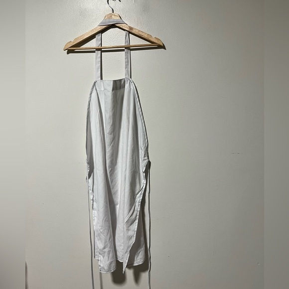 AmeriPride White Cotton Bib Apron - Adjustable Straps, Durable, Unisex - Picture 6 of 6